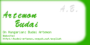 artemon budai business card